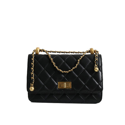 Bolso Bandolera de Piel de Cordero Estilo Fragante Pequeño - Image 9