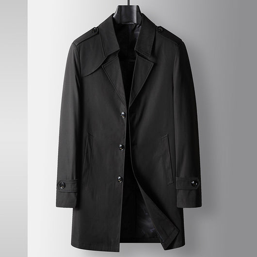 Gabardina de Negocios Juvenil Premium - Corte Clásico Solapa Italiana - Image 4