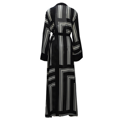 Cardigan Robe Holgado con Encaje Estilo Musulmán para Mujer - Image 18