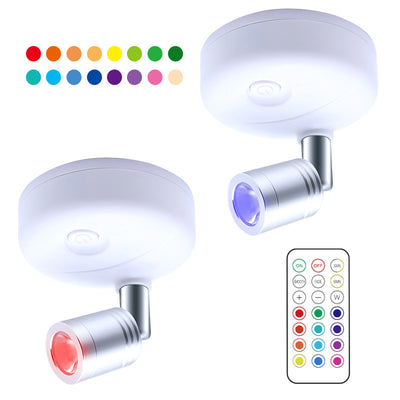 Foco LED Inalámbrico RGB con Control Remoto y Ángulo Ajustable - Image 14