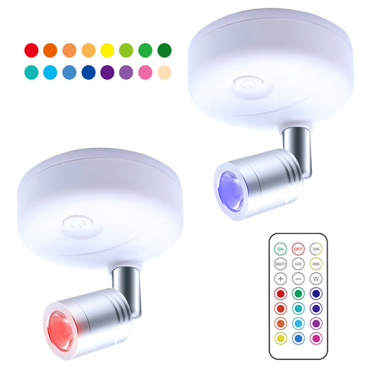 Foco LED Inalámbrico RGB con Control Remoto y Ángulo Ajustable - Image 14