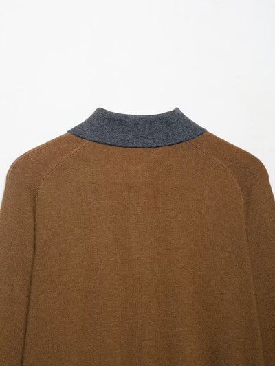 Polo Jacquard Diamante Otoño con Cuello Clásico - Image 15