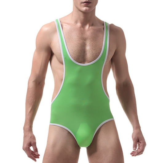 Traje de Lucha Ajustador de Seda Helada Ultra Delgado para Hombre - Image 11
