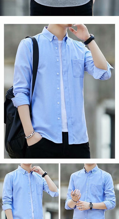 Camisa Casual Slim Fit de Tela Oxford para Hombre - Image 12