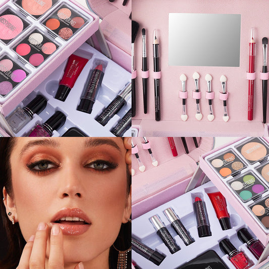 Estuche de Maquillaje Profesional - Set Completo de Regalo