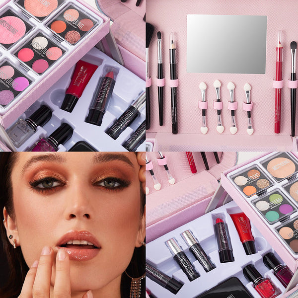 Estuche de Maquillaje Profesional - Set Completo de Regalo