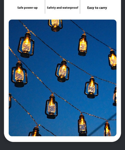 Lámpara LED Retro Estilo Linterna Queroseno para Camping - Image 9
