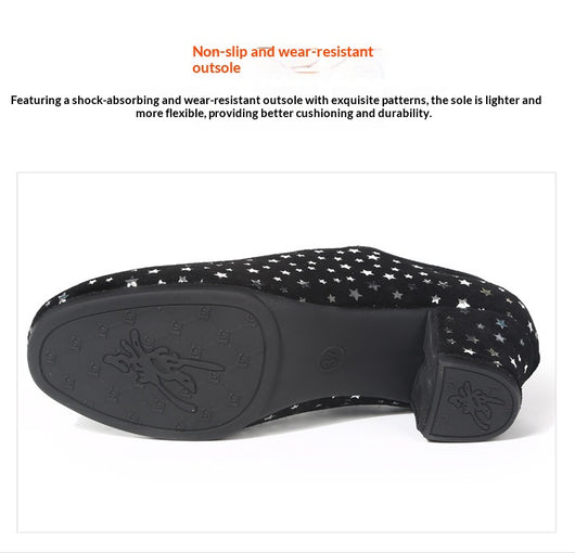 Zapatos de Danza Latina para Exterior con Diseño de Estrella y Suela de Goma - Image 18