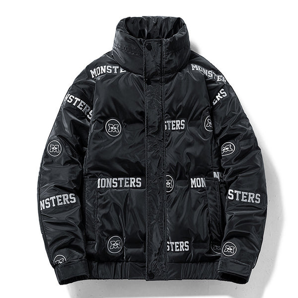 Chamarra Acolchada Urbana para Hombre con Diseño de Letras