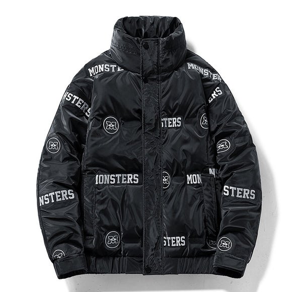 Chamarra Acolchada Urbana para Hombre con Diseño de Letras