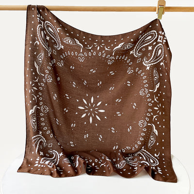 Pañuelo de Seda Estampado Cachemira Flor de Anacardo Lujo Premium - Image 20