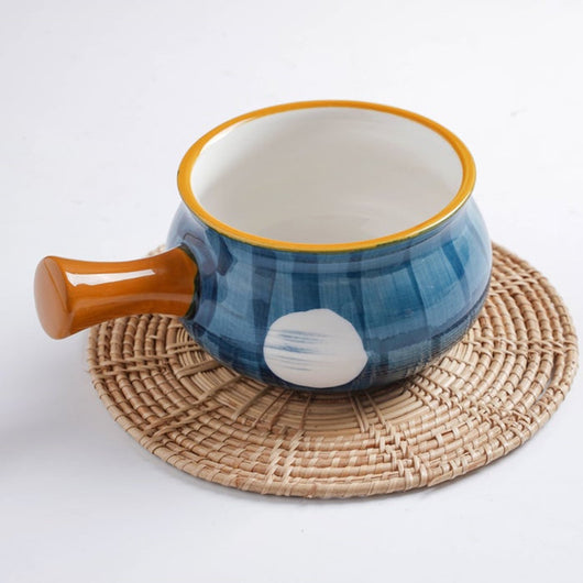 Tazón de Desayuno Japonés con Asa Pintada a Mano - Image 5