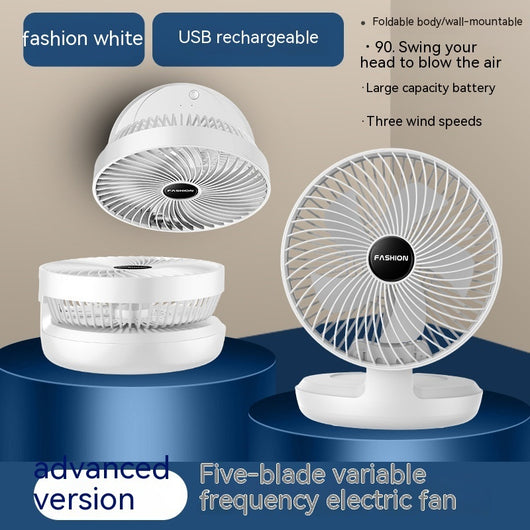 Ventilador Portátil Recargable con Luz Nocturna - Diseño Infantil para Escritorio y Cabecera - Image 22