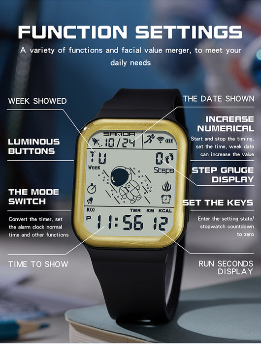 Reloj Deportivo Impermeable con Contador de Calorías y Pasos - Image 9