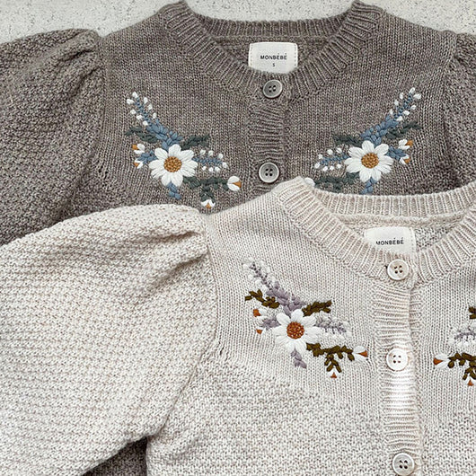 Suéter Abrigo Floral para Bebés y Niños - Image 8