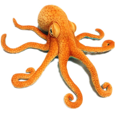 Pulpo de Peluche Suave Naranja - Image 9