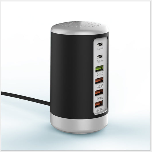 Adaptador Cilíndrico 6 Puertos 65W con Carga Rápida de Alta Potencia - Image 12