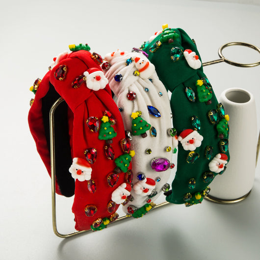 Diadema Navideña Personalizada con Árbol de Navidad