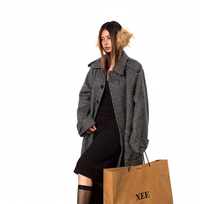 Abrigo de Lana Doble Faz Artesanal Premium para Otoño e Invierno - Image 4
