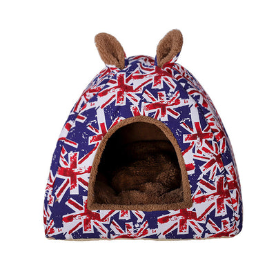 Casa Refugio Térmico para Mascotas con Diseño Yurta y Cojín Absorbente - Image 8
