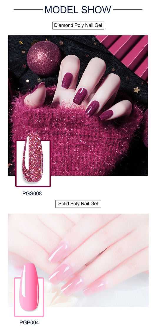 Gel de Extensión de Uñas con Purpurina de 12 Colores - Sin Dolor - Image 24