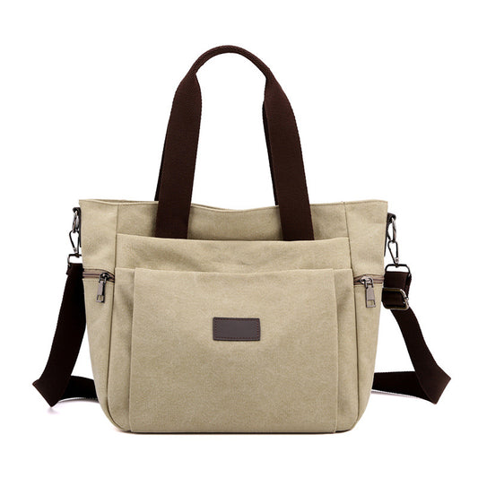 Bolsa Mensajera Retro de Lona para Viajes - Estilo Vintage para Mujer