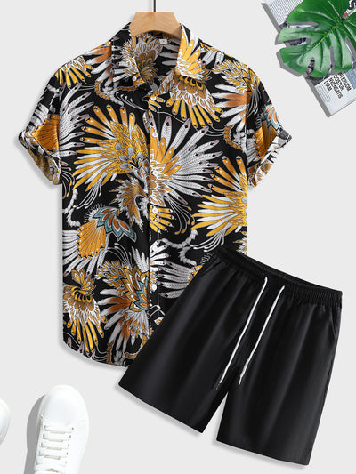 Camisa Casual Estampada de Manga Corta para Hombre - Image 24