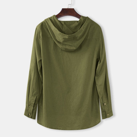 Sudadera con Capucha y Manga Larga en Color Sólido - Image 9