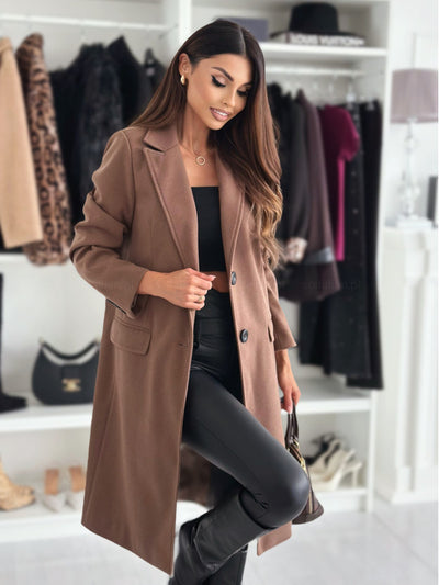 Abrigo de Lana Largo para Mujer - Elegancia Clásica de Invierno - Image 12