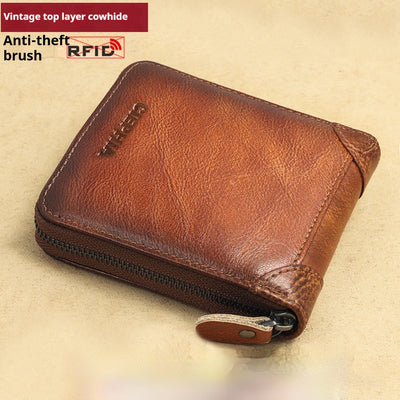 Billetera Corta de Cuero para Hombre con Protección Antirrobo y Cierre Seguro - Image 15