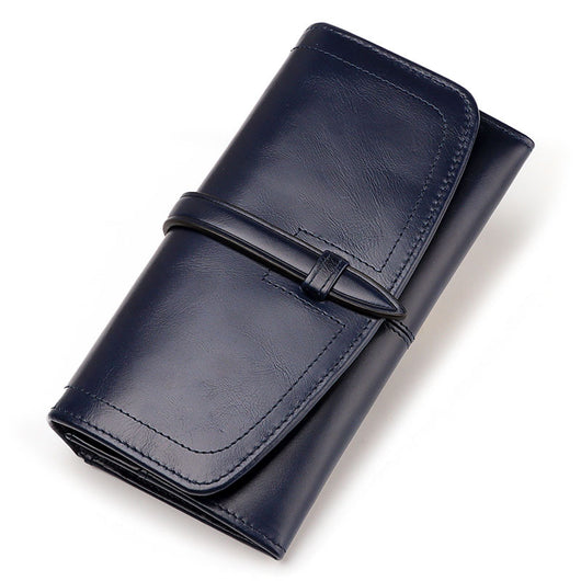 Billetera Retro Grande para Mujer con Cierre de Cremallera y Capacidad Expandible - Image 10
