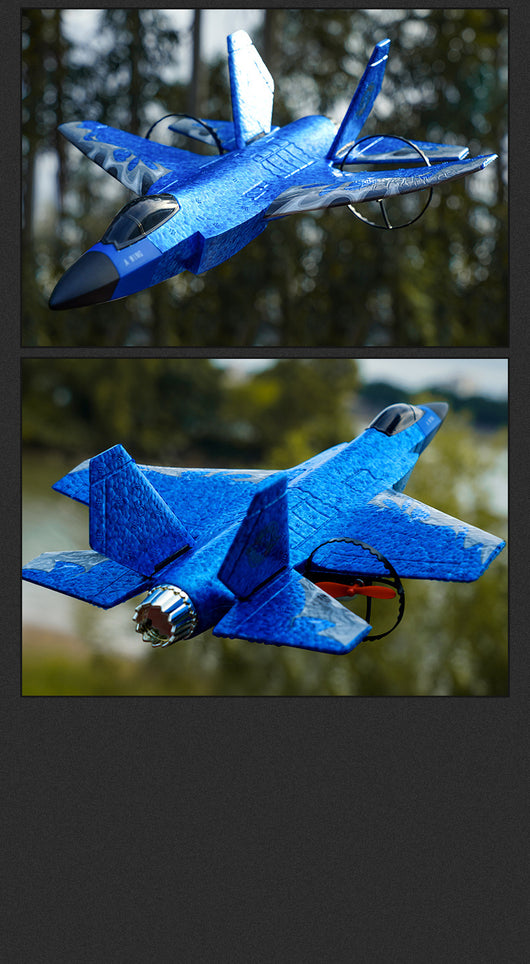 Avión Teledirigido Resistente para Niños - Planeador Militar de Ala Fija - Image 13