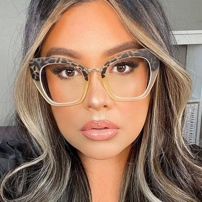 Gafas Cat Eye Grandes con Filtro Azul y Espejo Plano - Image 2