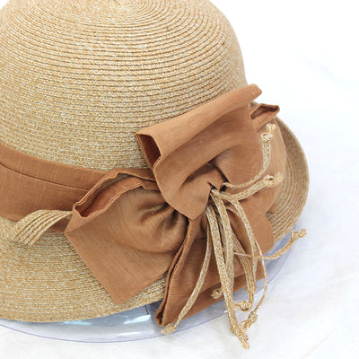 Sombrero de Paja con Ala Ondulada y Flores - Image 10