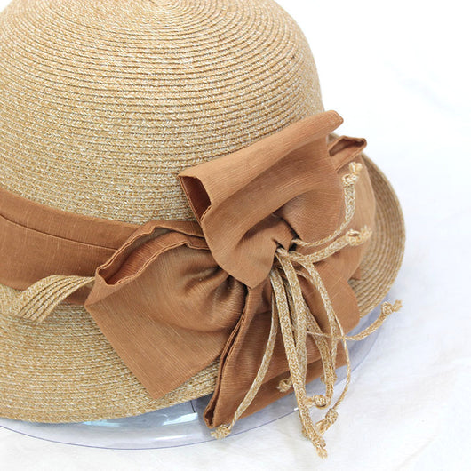 Sombrero de Paja con Ala Ondulada y Flores - Image 10