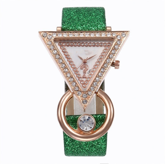 Reloj de Mujer con Dial Triangular y Diamantes Engarzados - Image 13