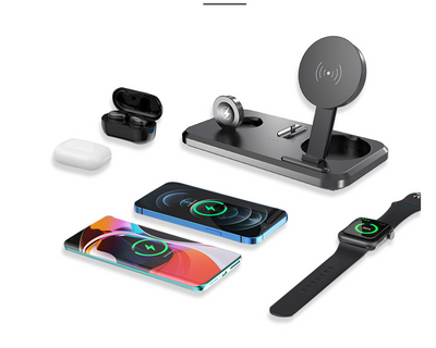 Cargador Inalámbrico Triple 15W Plegable - Compatible con Apple - Image 11