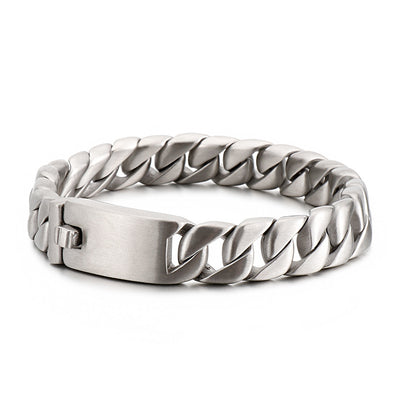 Pulsera de Acero Titanio Chapada en Oro para Hombre - Diseño Texturizado y Elegante - Image 15