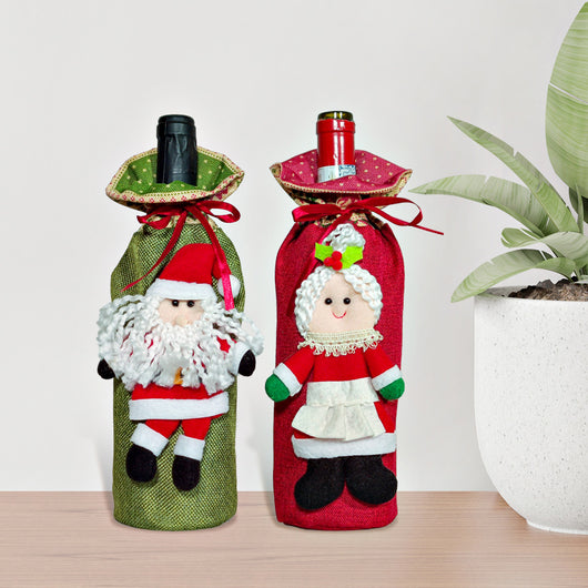 Caja de Vino Navideño con Disfraz Decorativo para Fiestas - Image 15