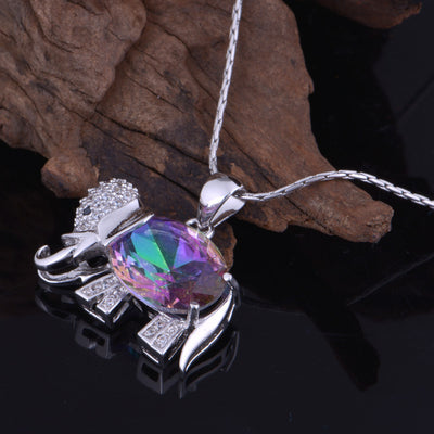 Conjunto de Joyas Elefante con Gemas Multicolores - Image 16