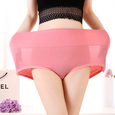 Pack 4 Pantaletas Cintura Alta Viscosa Suave Colores Lisos Mujer