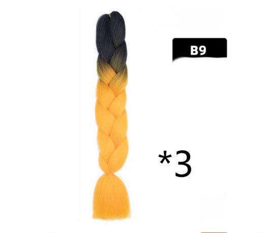 Peluca Trenzada Degradada Fibra Química Alta Temperatura - Image 27