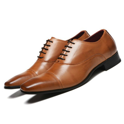 Zapatos Casuales Británicos con Cordones para Hombre - Estilo Clásico Tres Pespuntes - Image 11