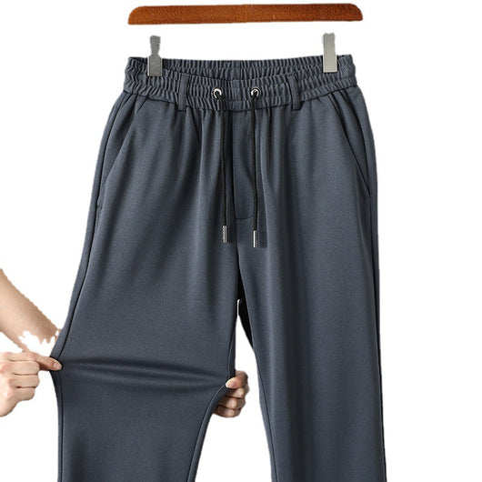 Pantalones de Cintura Elástica Holgados y Rectos para Hombre - Image 3