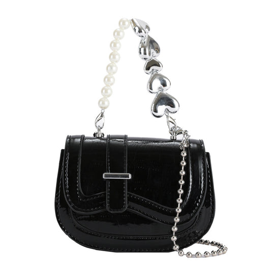 Bolso Tote Mini Saddle Perla Láser para Niña - Image 2