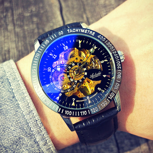Reloj Mecánico Automático Hueco para Hombre Resistente al Agua - Image 5
