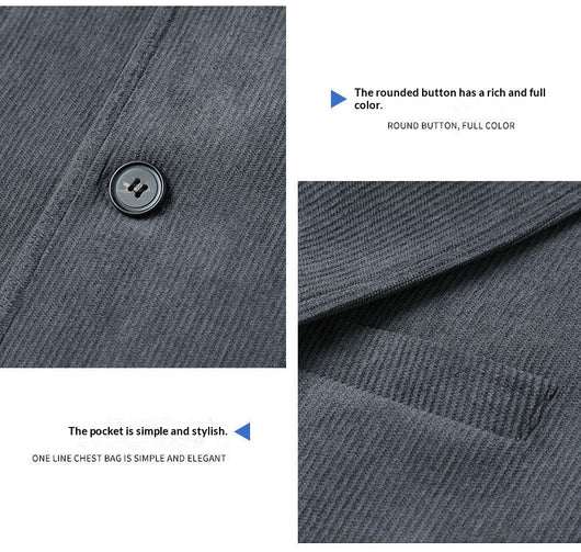 Blazer Casual de Lujo en Color Sólido para Hombre - Image 18