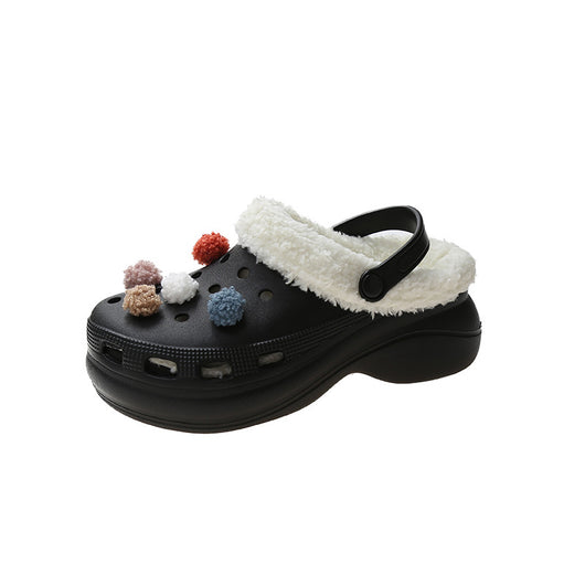 Pantuflas Invierno Mujer con Suela Gruesa y Velludo Desmontable - Image 6