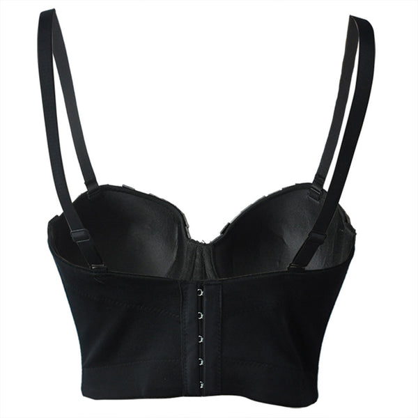 Sostén Sexy con Lentejuelas Punk para Mujer