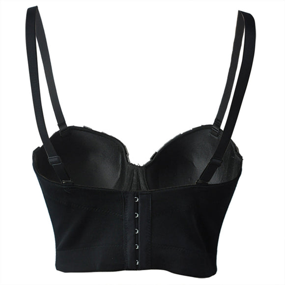 Sostén Sexy con Lentejuelas Punk para Mujer